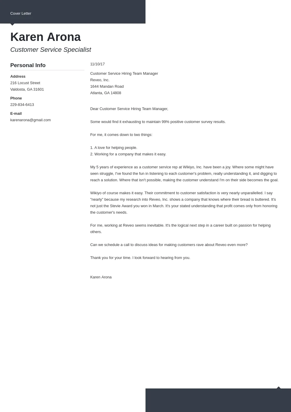 40435 cover letter addressee proofread