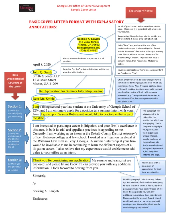 40436 cover letter formatting