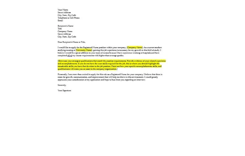 40440 rn cover letter closing