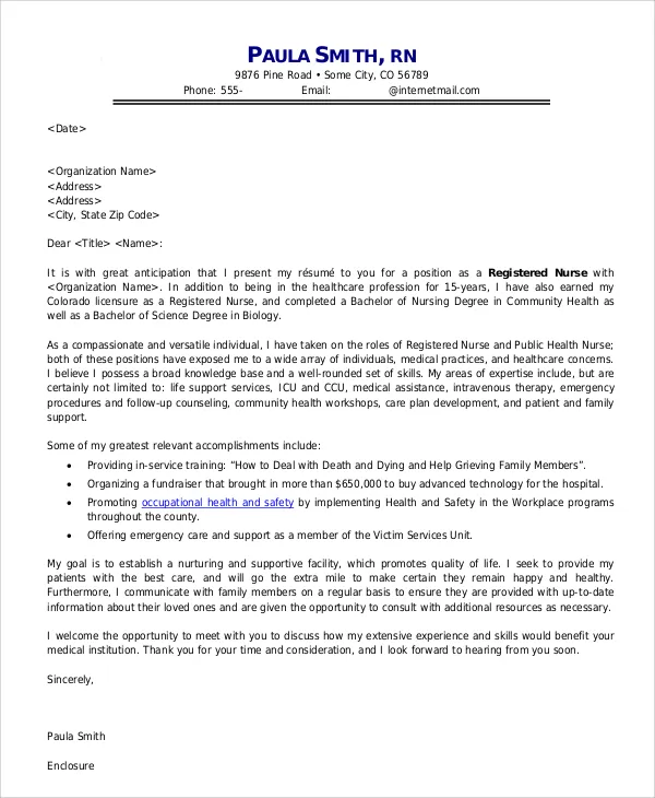 40440 rn cover letter passion