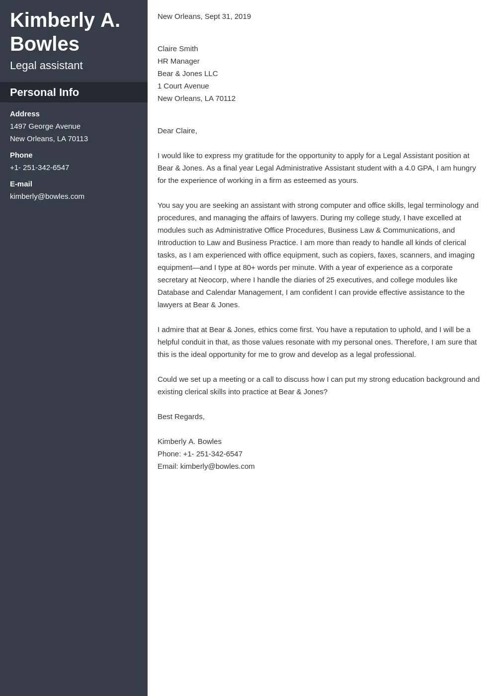 40442 legal assistant role requirements