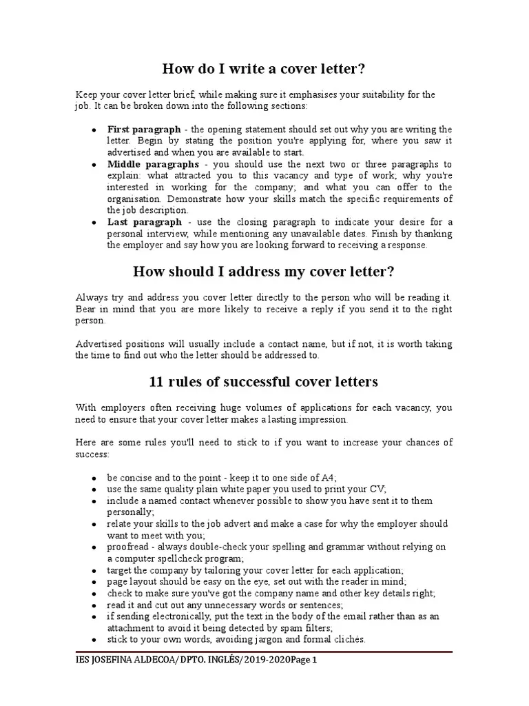 40445 cover letter guide