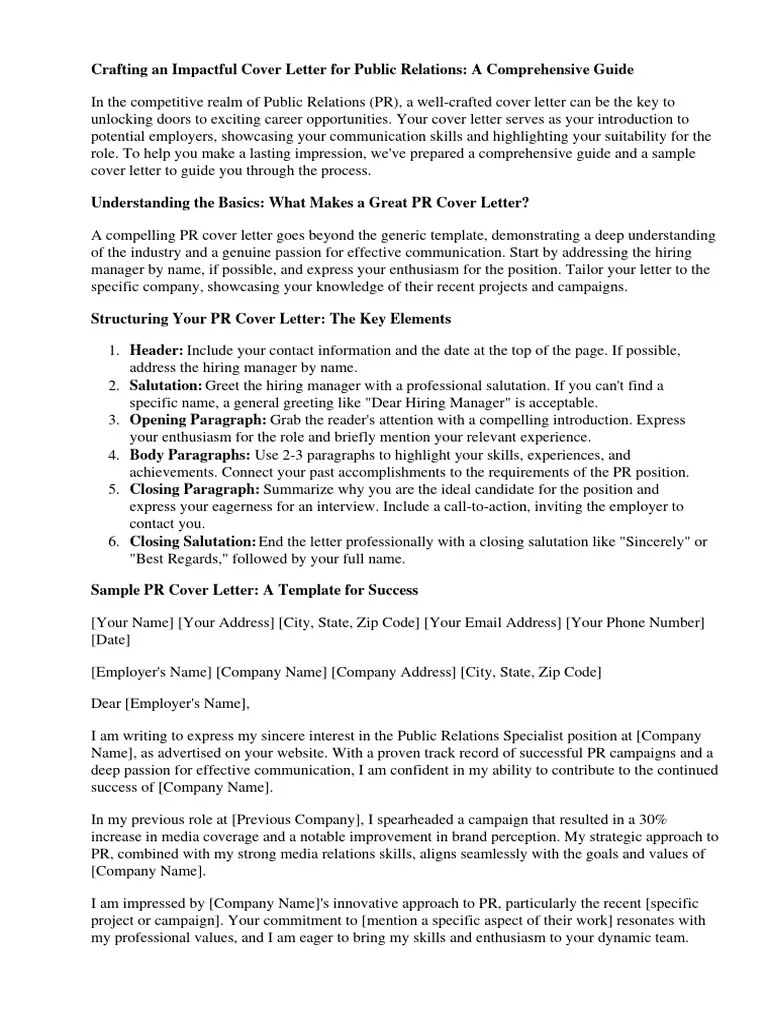 40452 pr cover letter guide