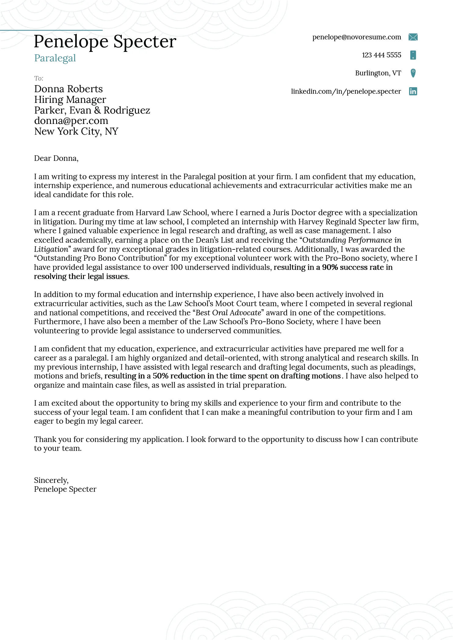 40453 cover letter sample online customization