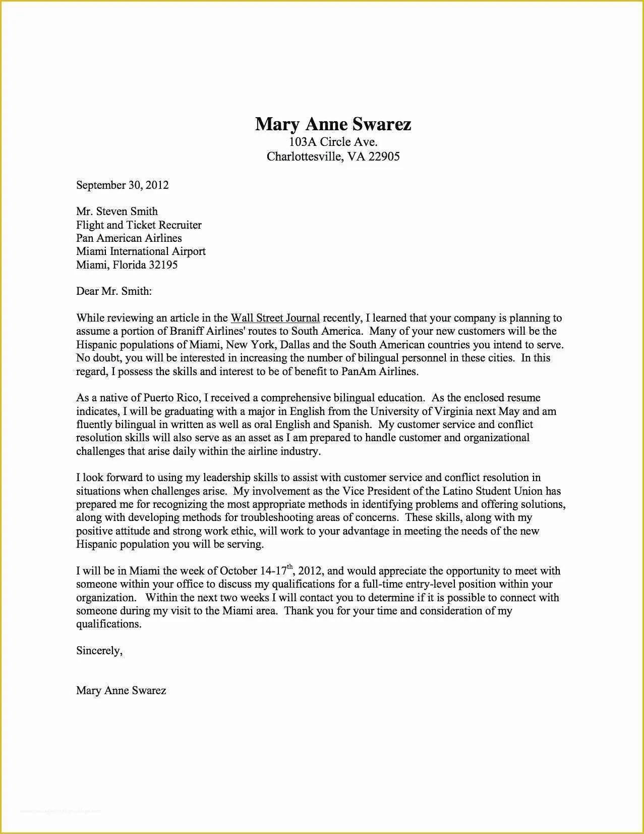 40453 cover letter sample online formatting