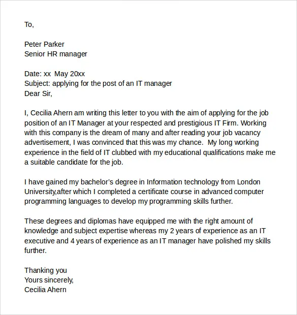 40461 cover letter examples