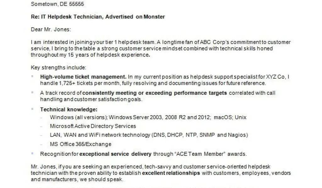40461 cover letter skills
