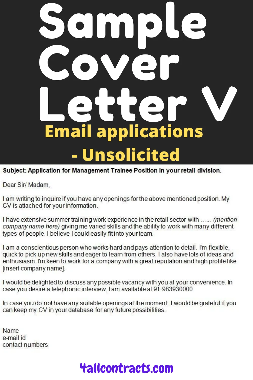 40466 concise cover letter
