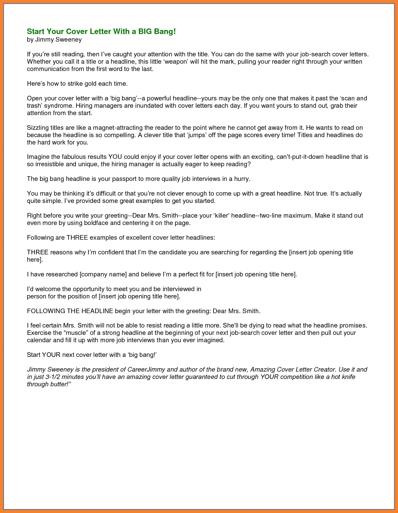 40466 cover letter tips
