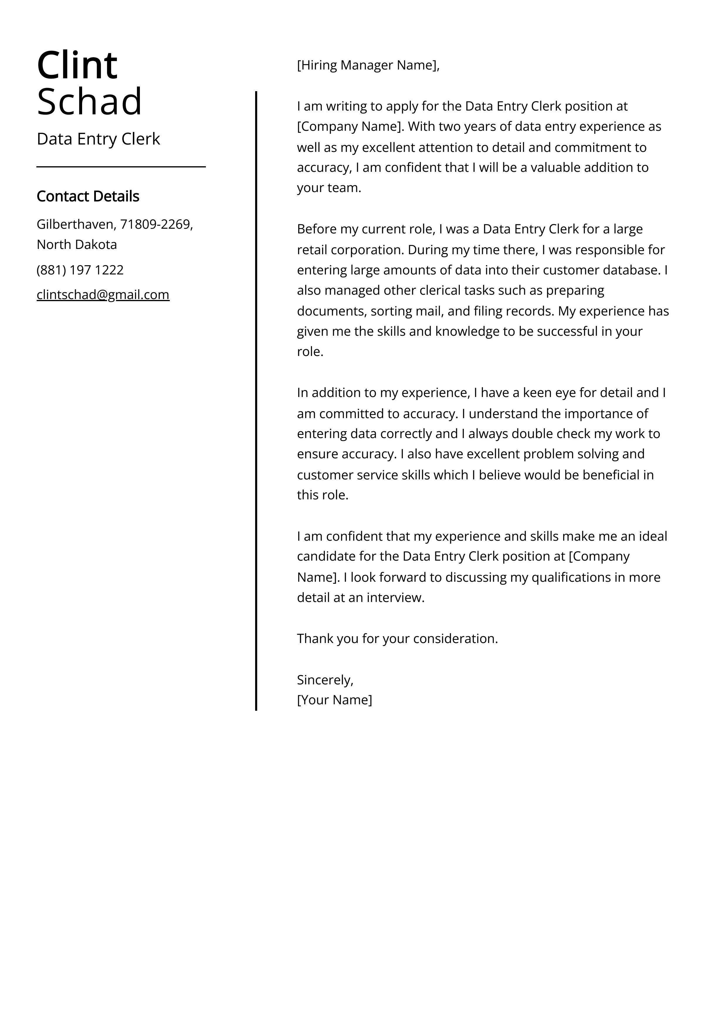 40467 cover letter formatting