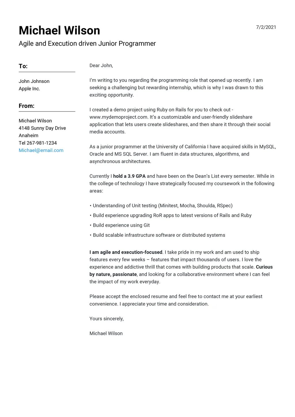 40468 cover letter structure
