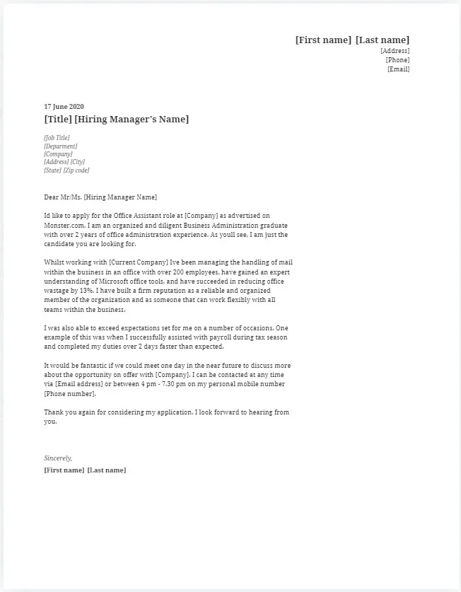 40479 cover letter skills