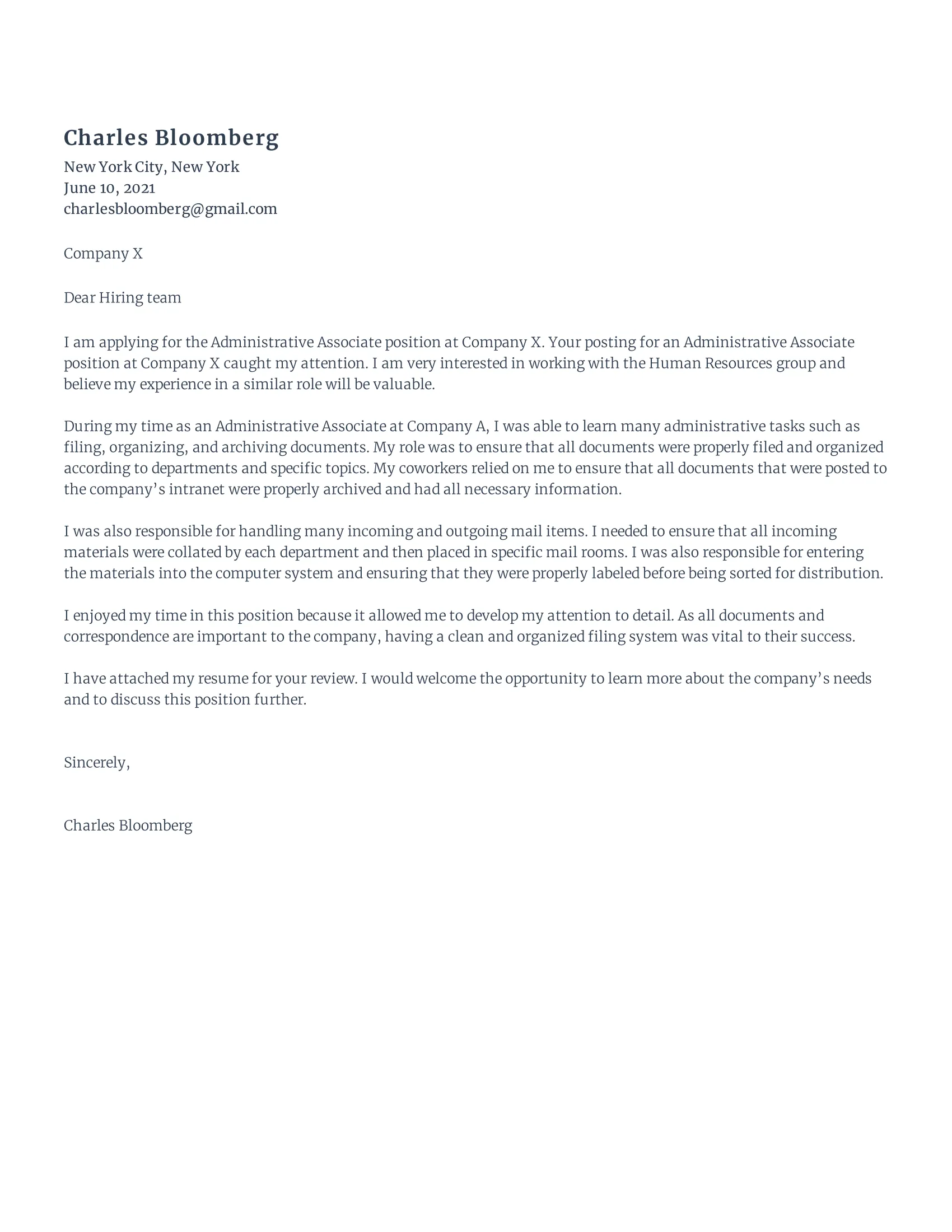 40486 cover letter formatting