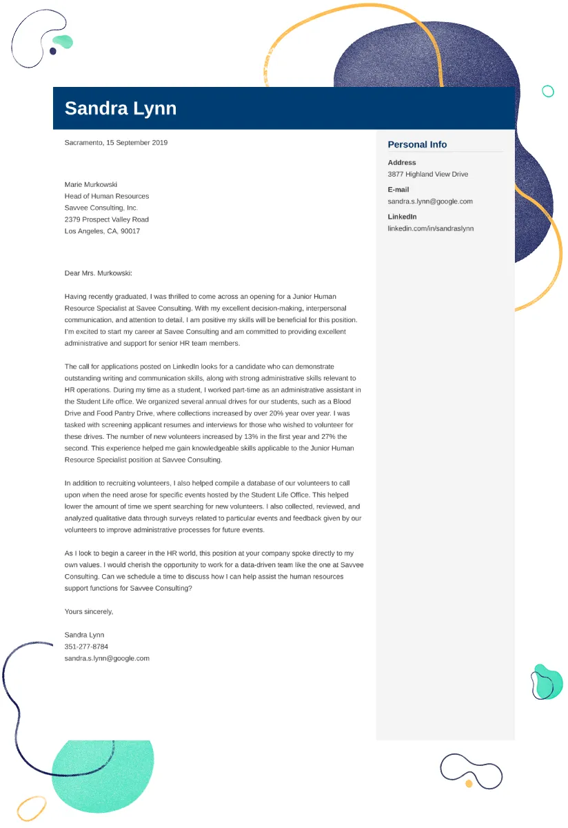 40492 hr skills for cover letter