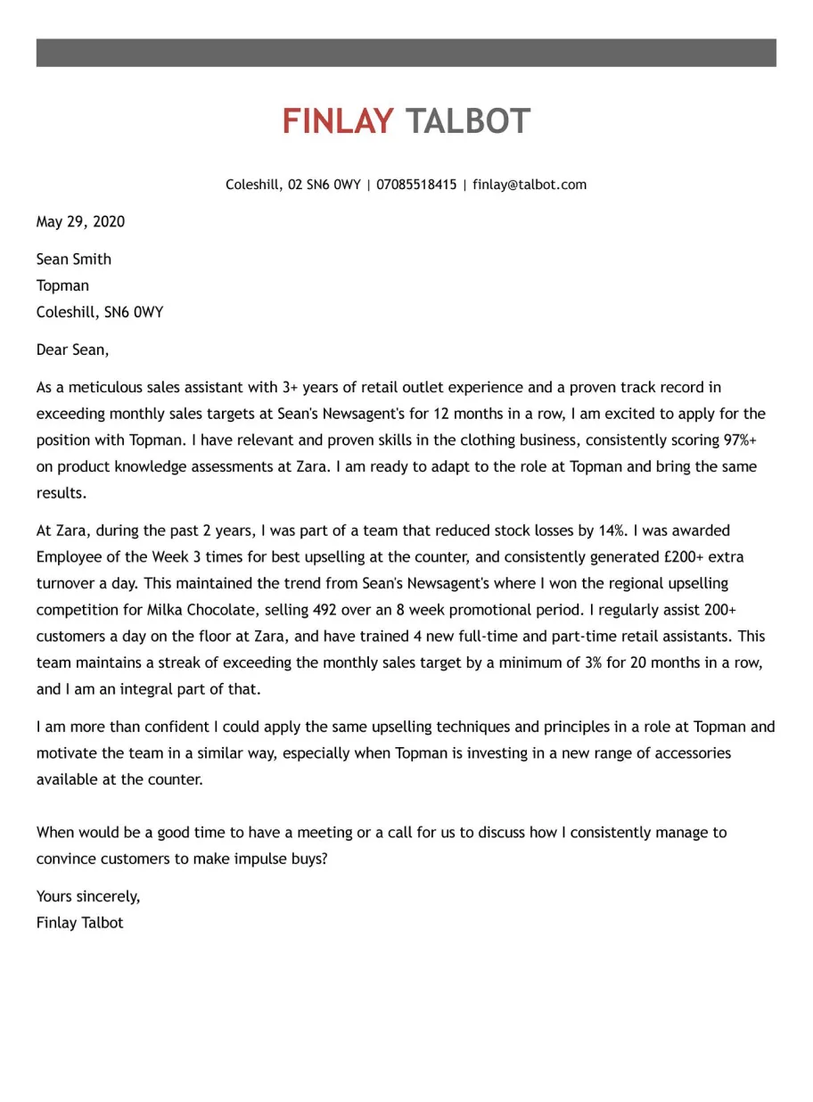 40495 cover letter formatting