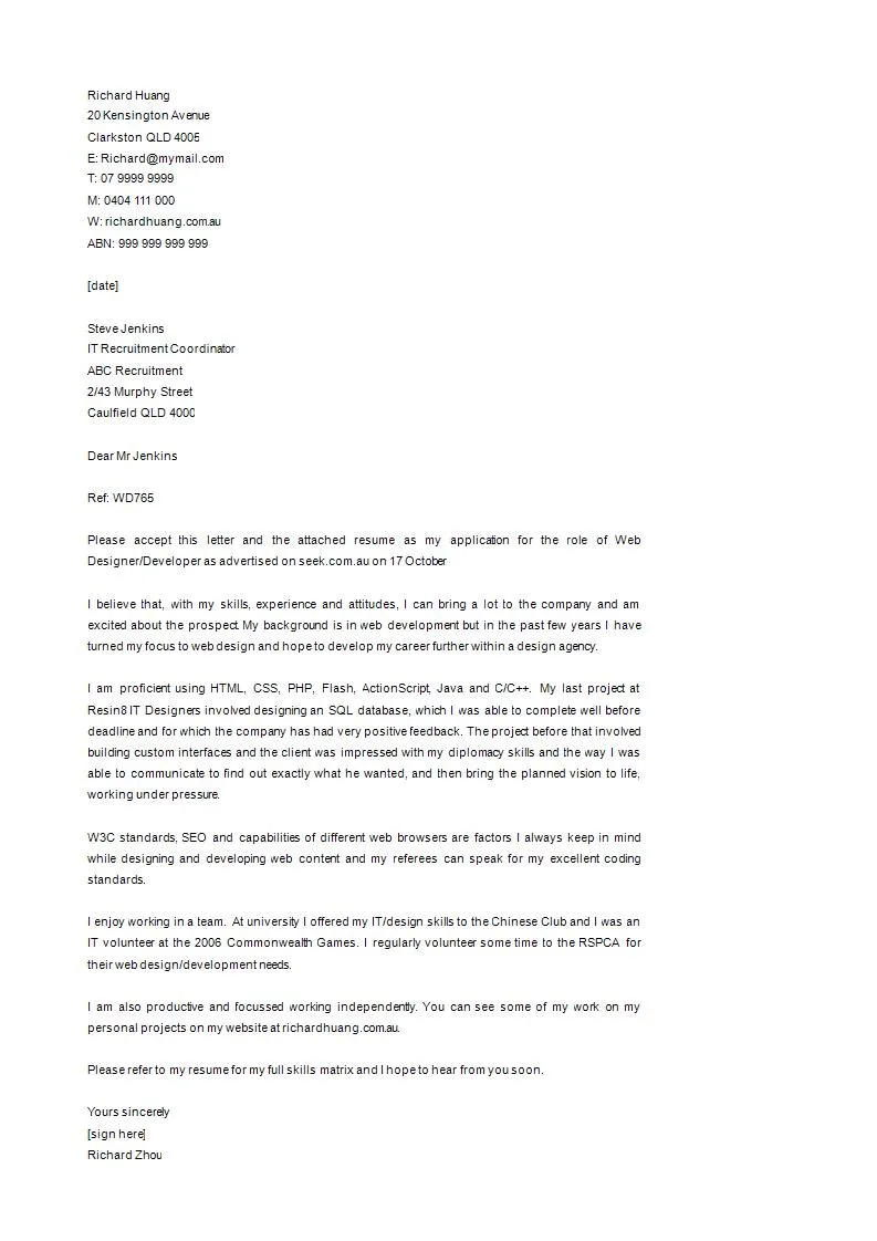 40495 cover letter writing