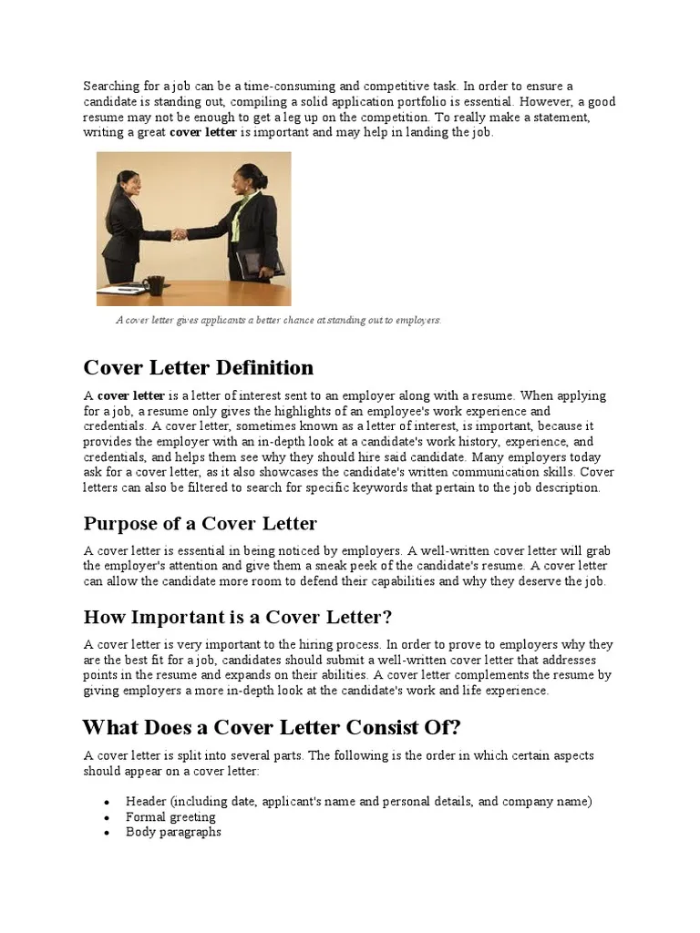 40500 cover letter meaning