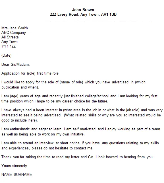 40501 proofreading cover letter