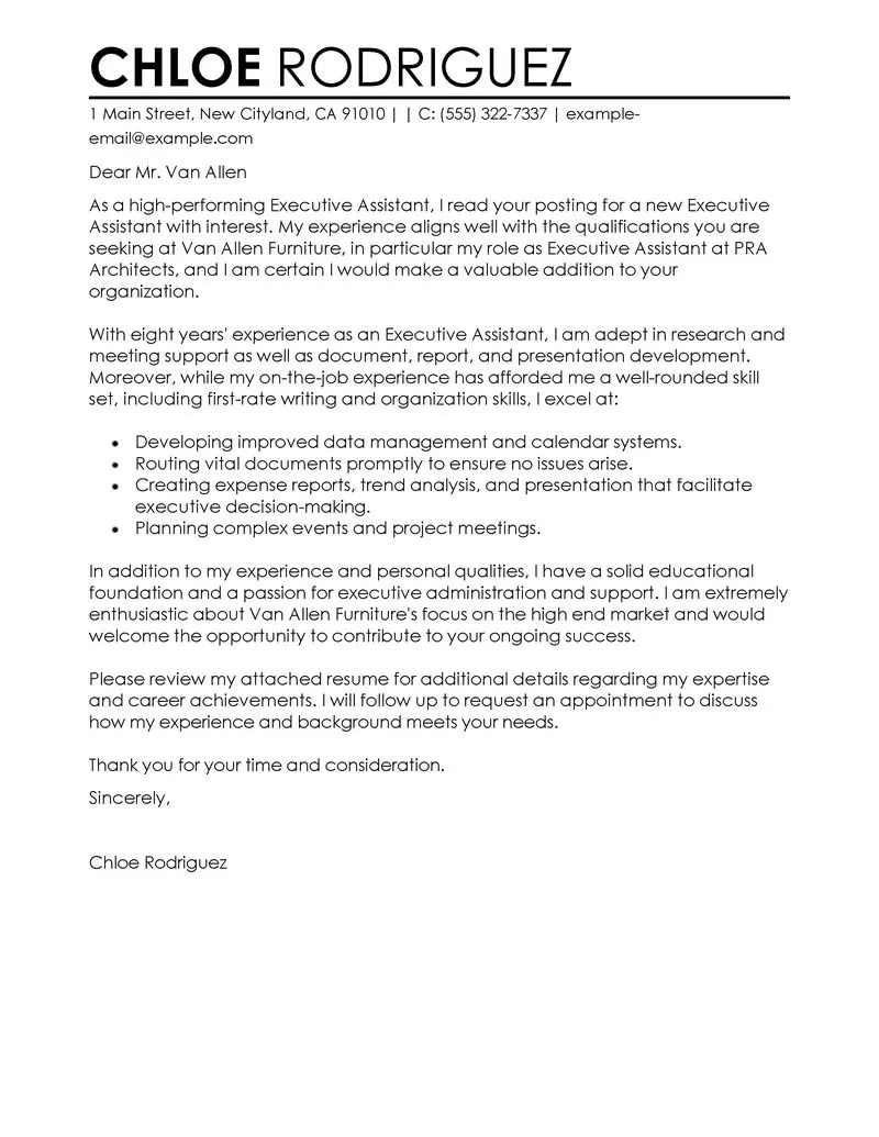 40506 admin cover letter writing