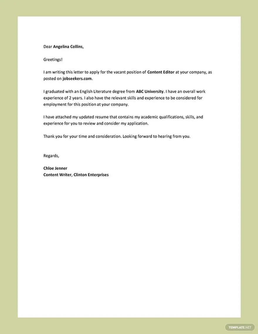 40508 cover letter formatting