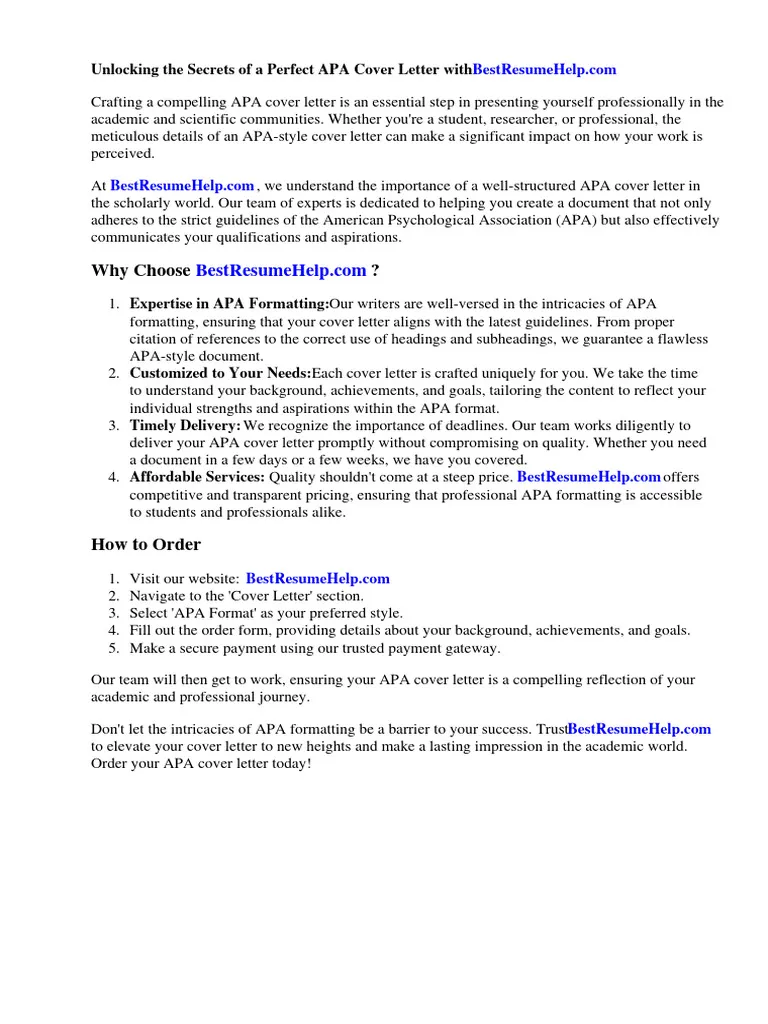40511 apa cover letter header