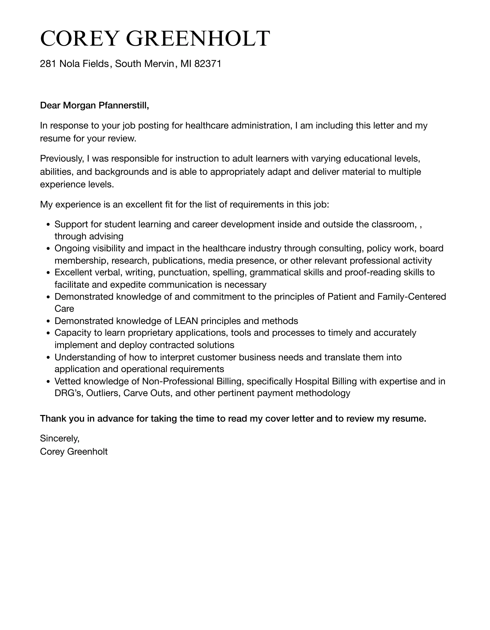 40517 healthcare leadership