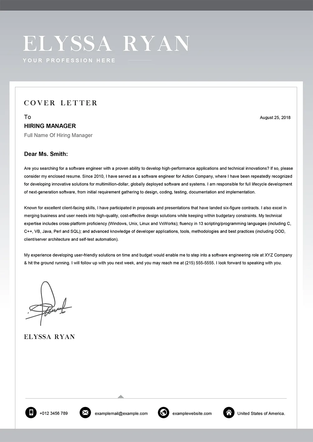 40524 cover letter software mobile access
