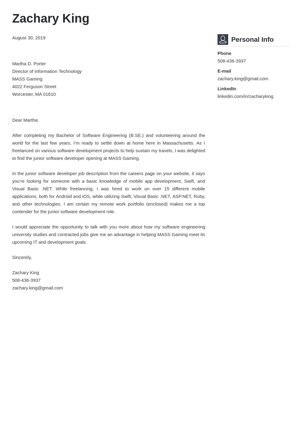 40524 cover letter software templates
