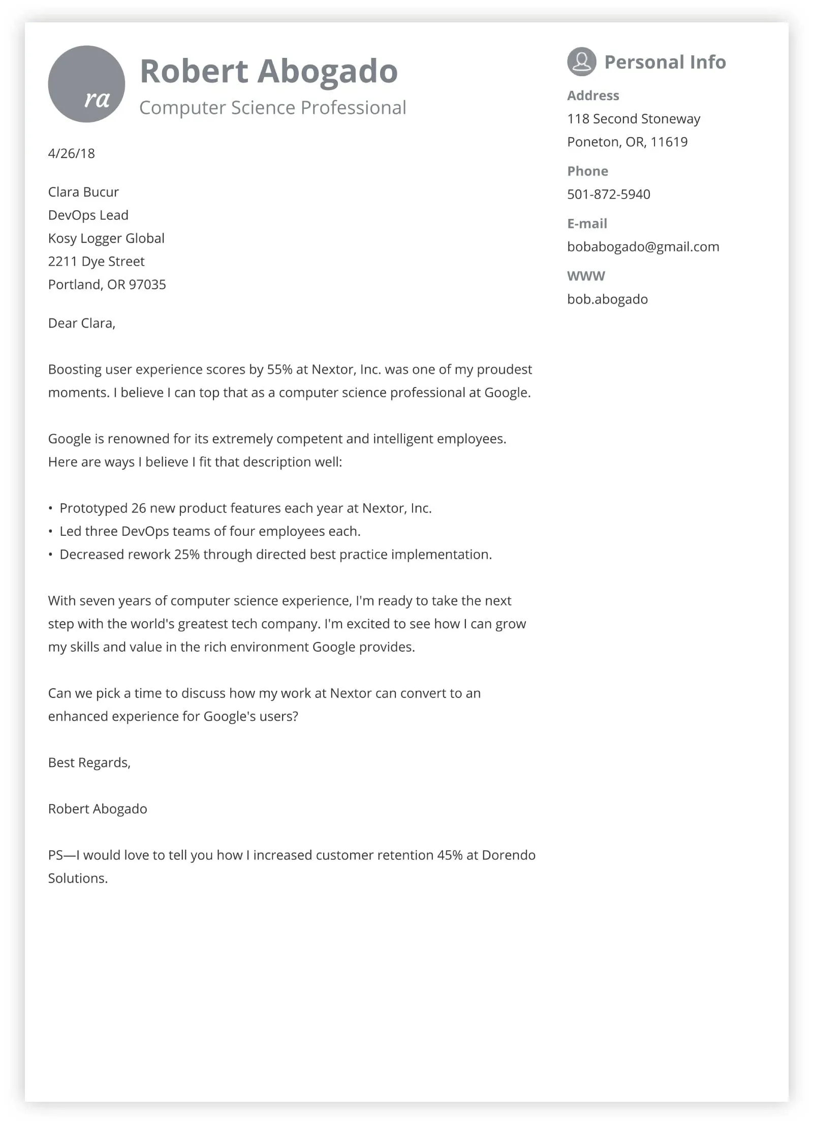 40526 cover letter mistakes