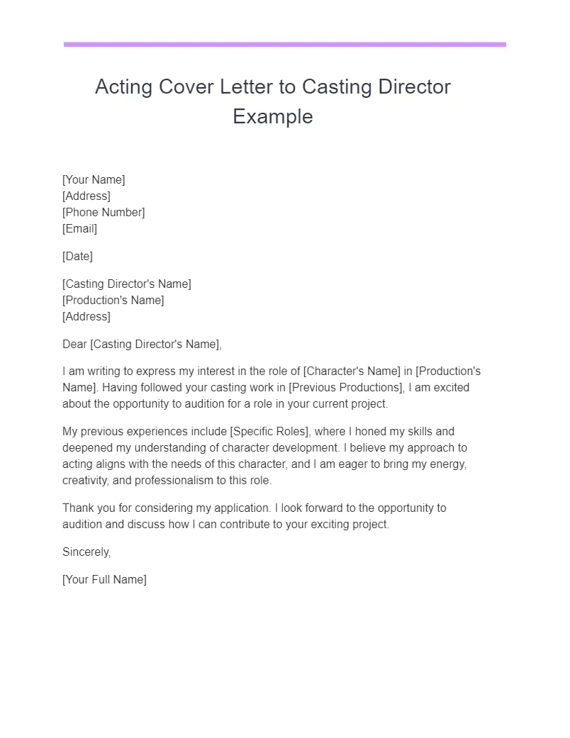 40529 professional acting cover letter