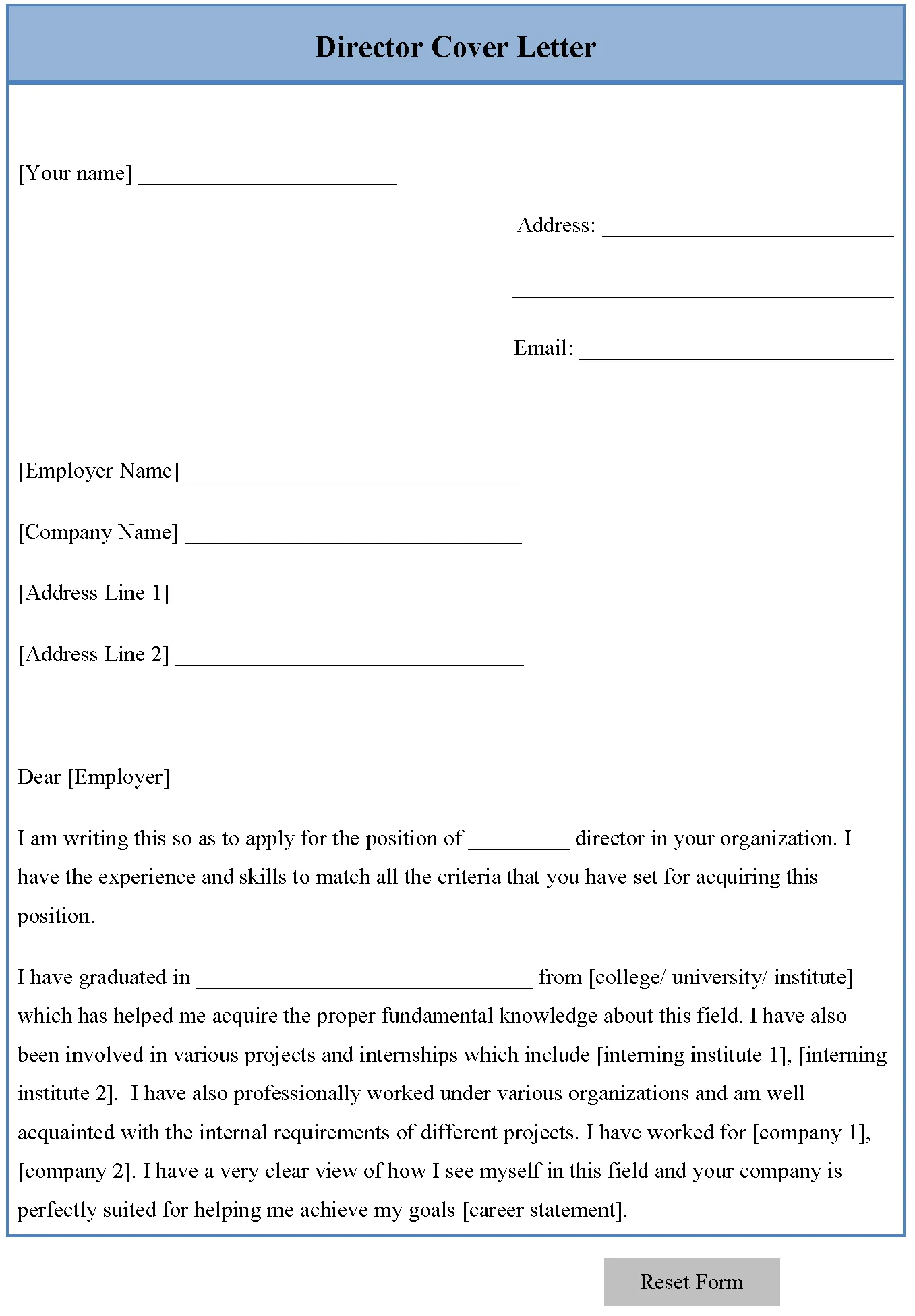 40531 director cover letter mistakes