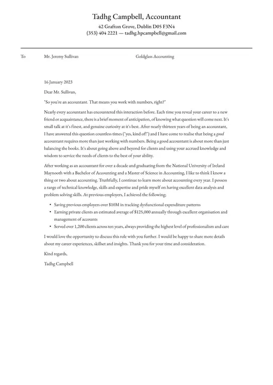 40534 accounting manager cover letter