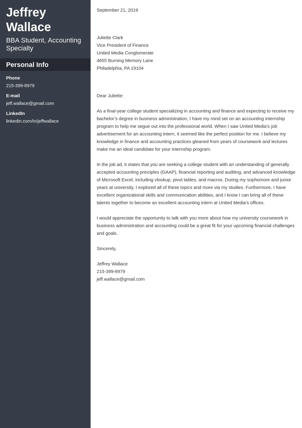 40534 experienced accountant cover letter