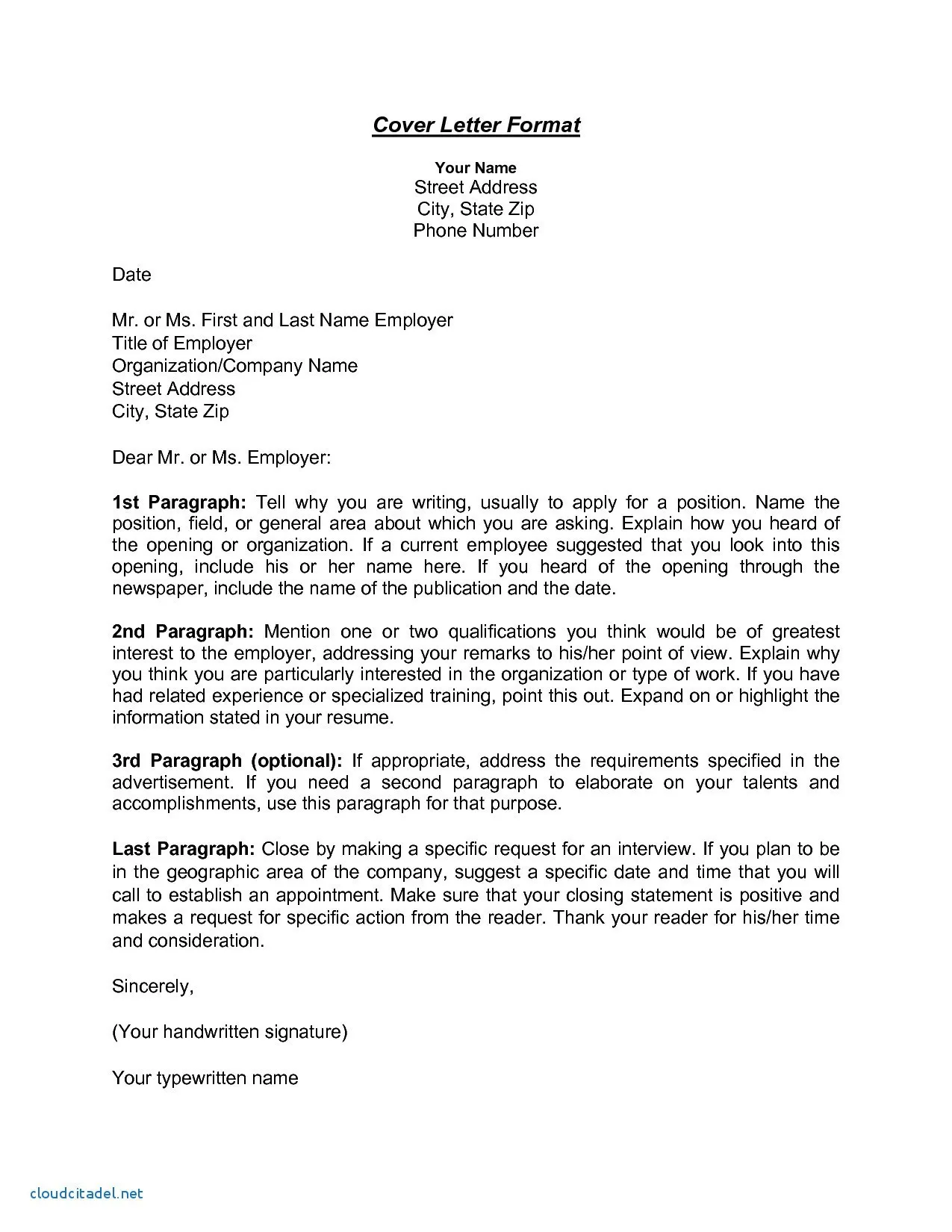 40535 interview request cover letter