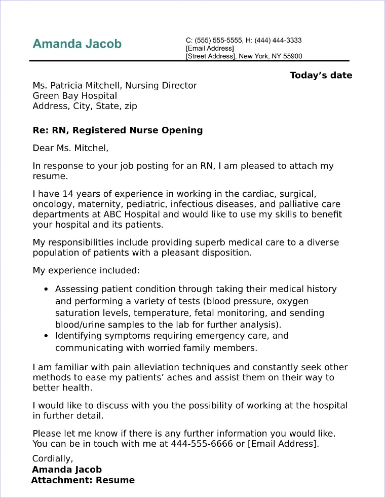 40539 rn cover letter importance
