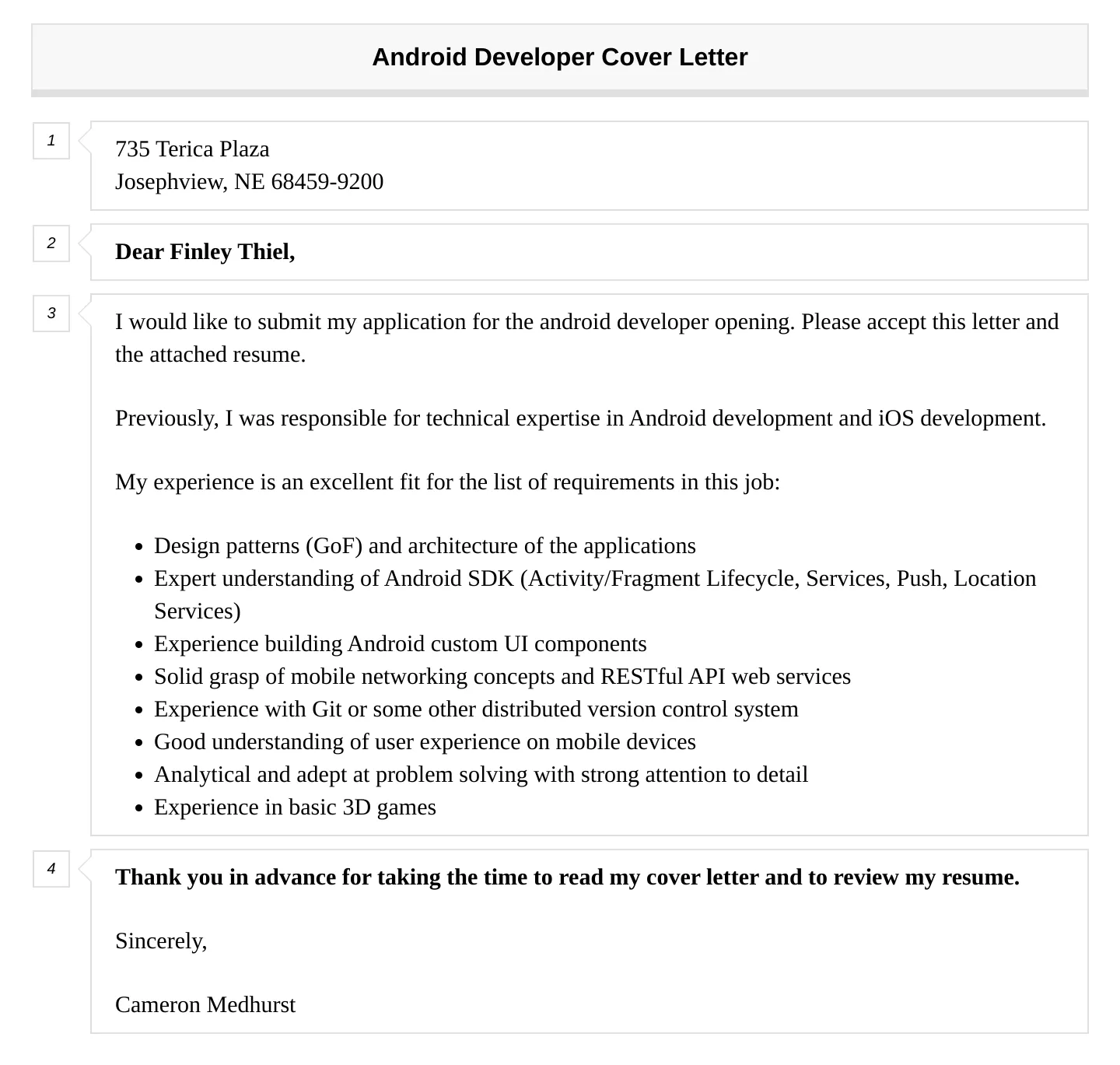 40541 cover letter formatting