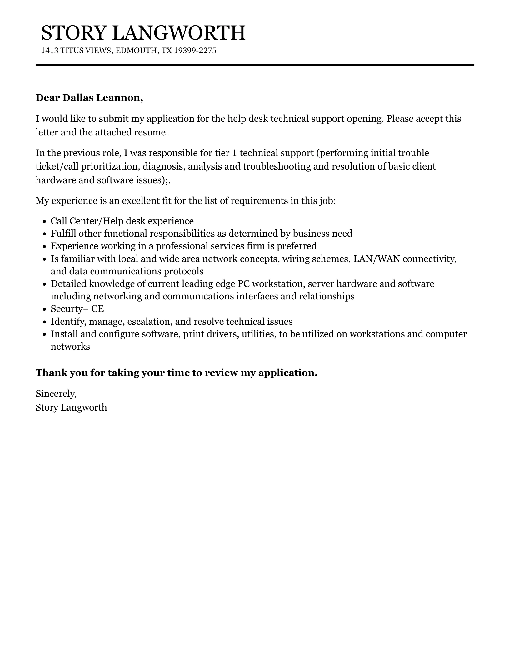 40548 quantifying achievements cover letter