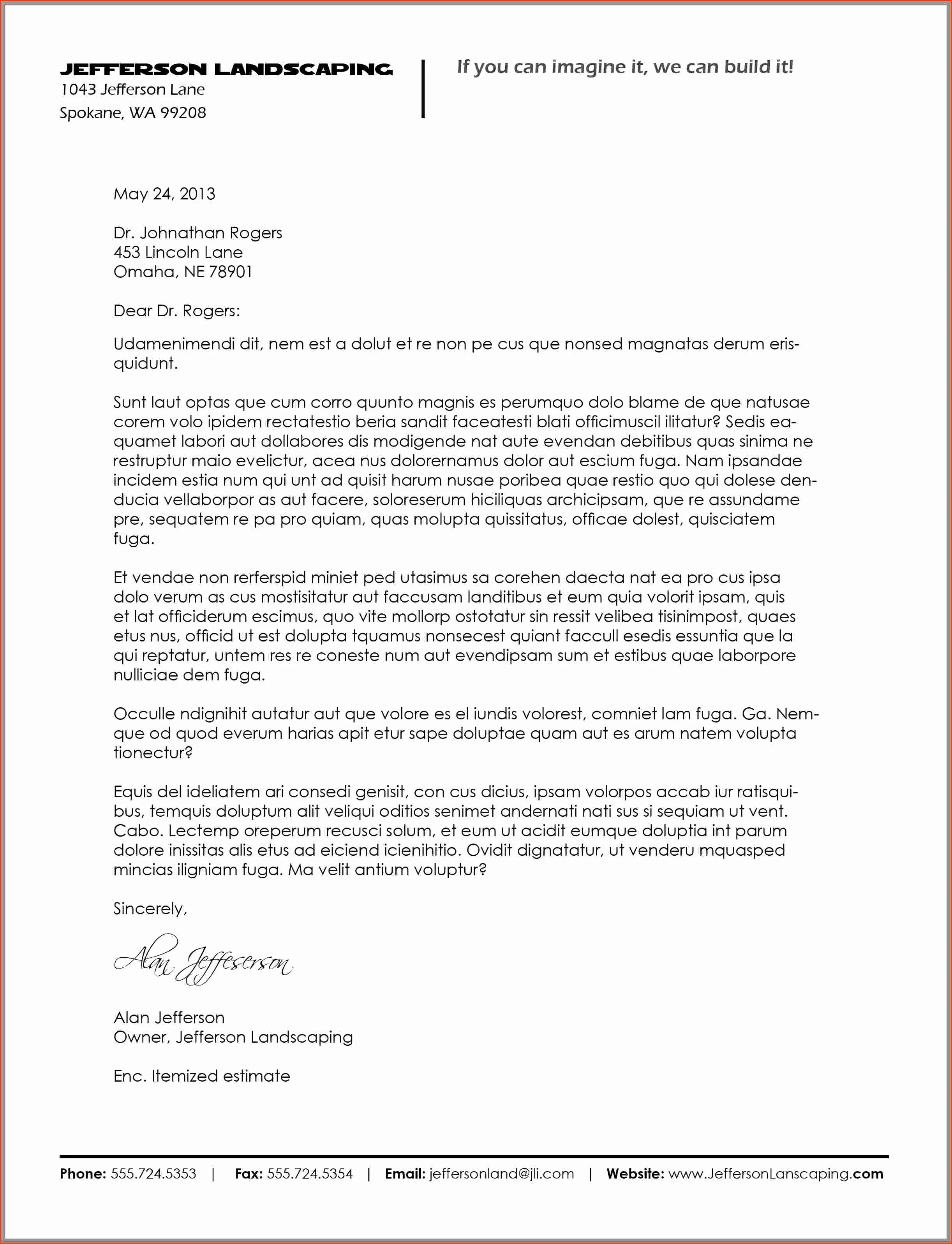 40551 contact information cover letter