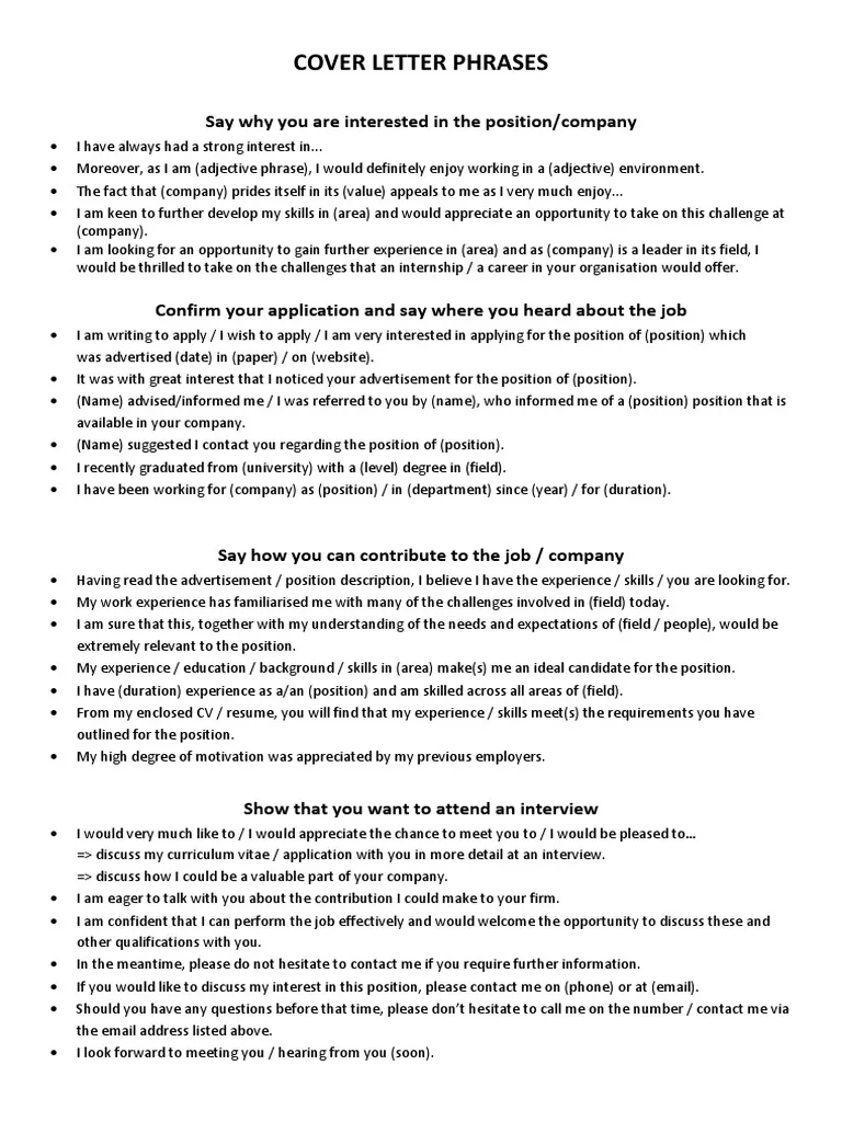 40553 cover letter writing