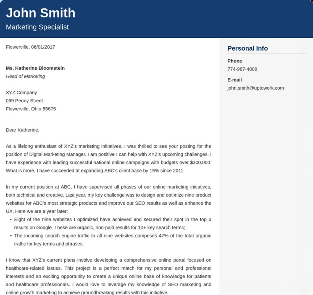 40557 cover letter mistakes