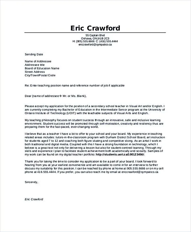 40569 cover letter examples