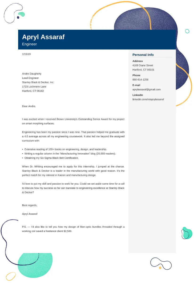 40570 enthusiasm cover letter