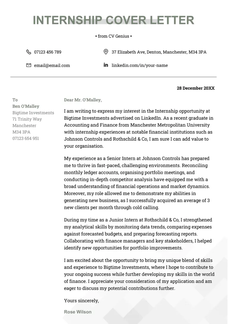 40570 tailoring cover letter