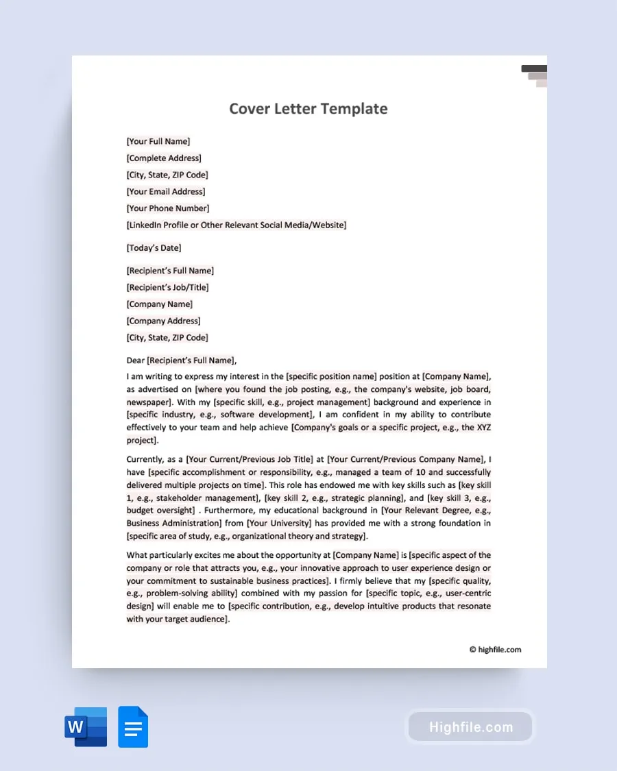 40571 professional cover letter
