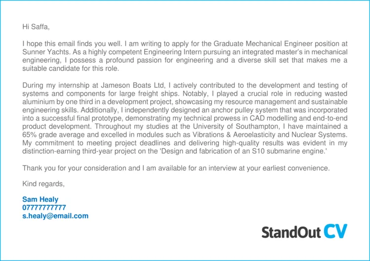 40573 cover letter purpose