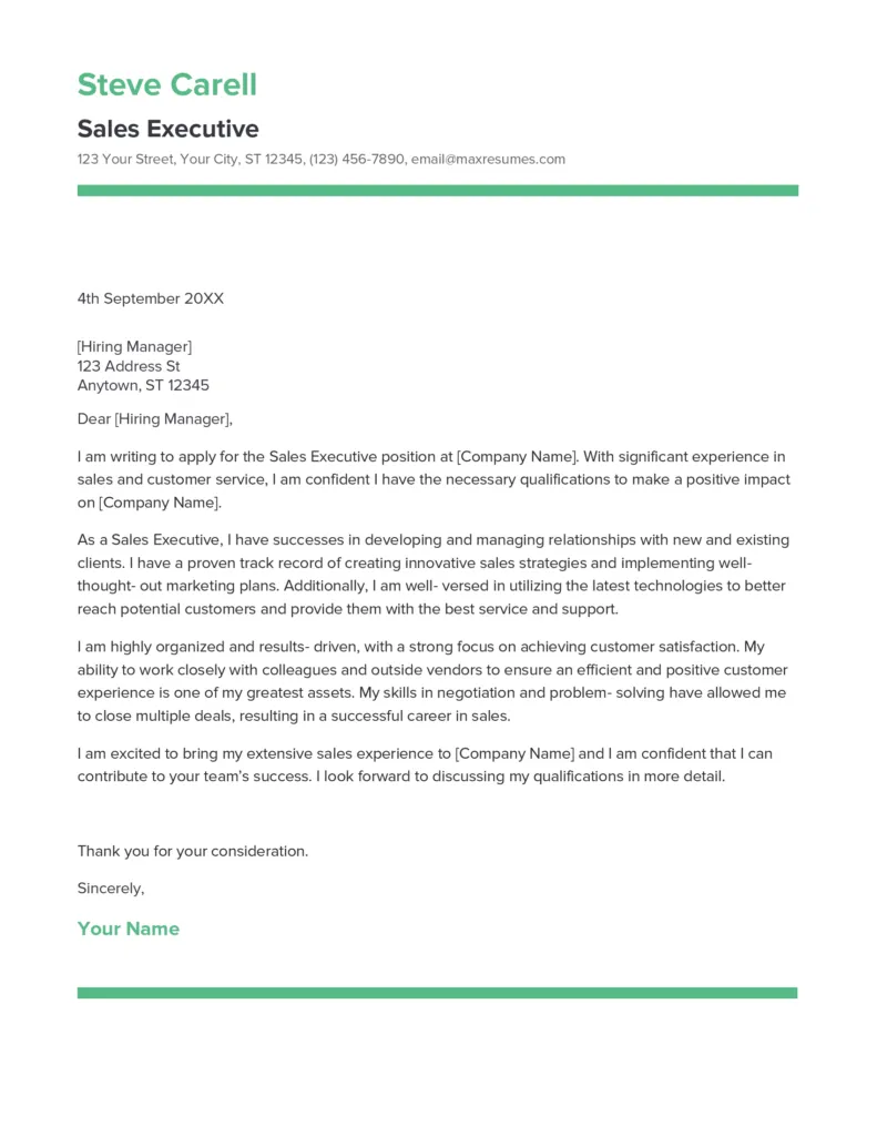 40574 cover letter formatting