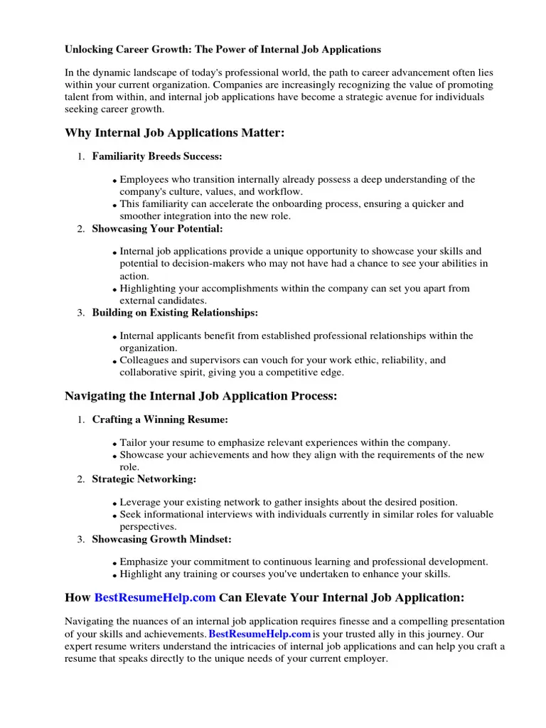 40579 internal hiring career goals