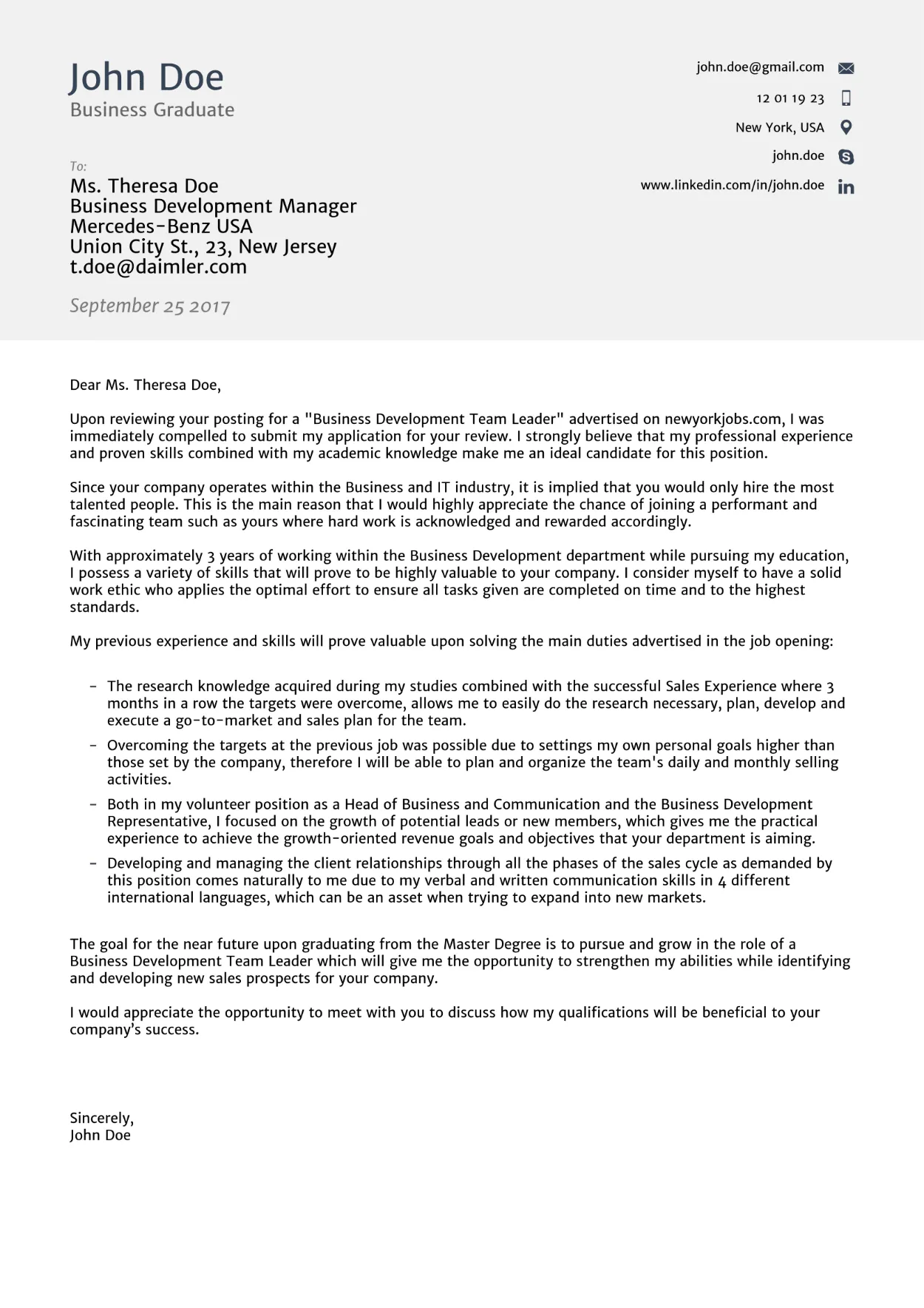 40582 concise cover letter